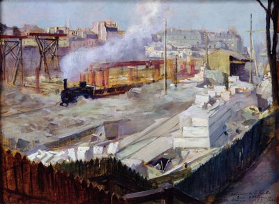 Construction of the new Orleans station, Quai d